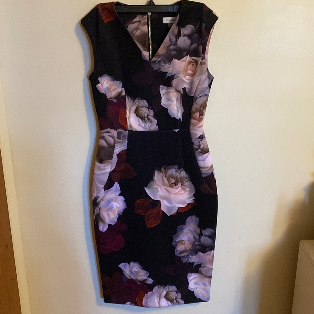 Calvin Klein Purple Scuba Dress